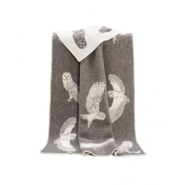 Wool Barn Owl Throw