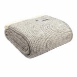 Extra Large Grey Waffle Throw