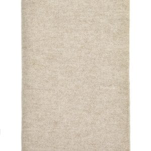 Herringbone Pure Wool Throw in Natural