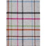 Windowpane grey throw