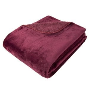 Cosy Aubergine throw