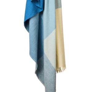 Extra large Paddock Check Blue Throw