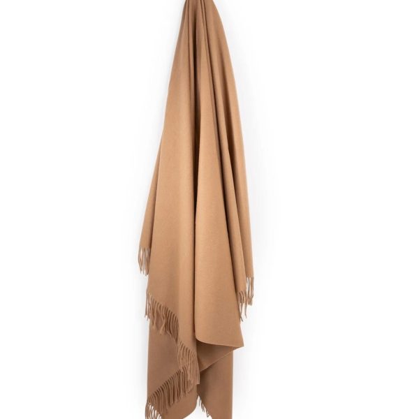 Beige Lambswool Throw