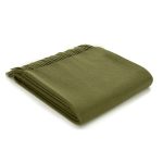 Olive Lambswool Throw