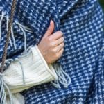 throw blanket wrapped in
